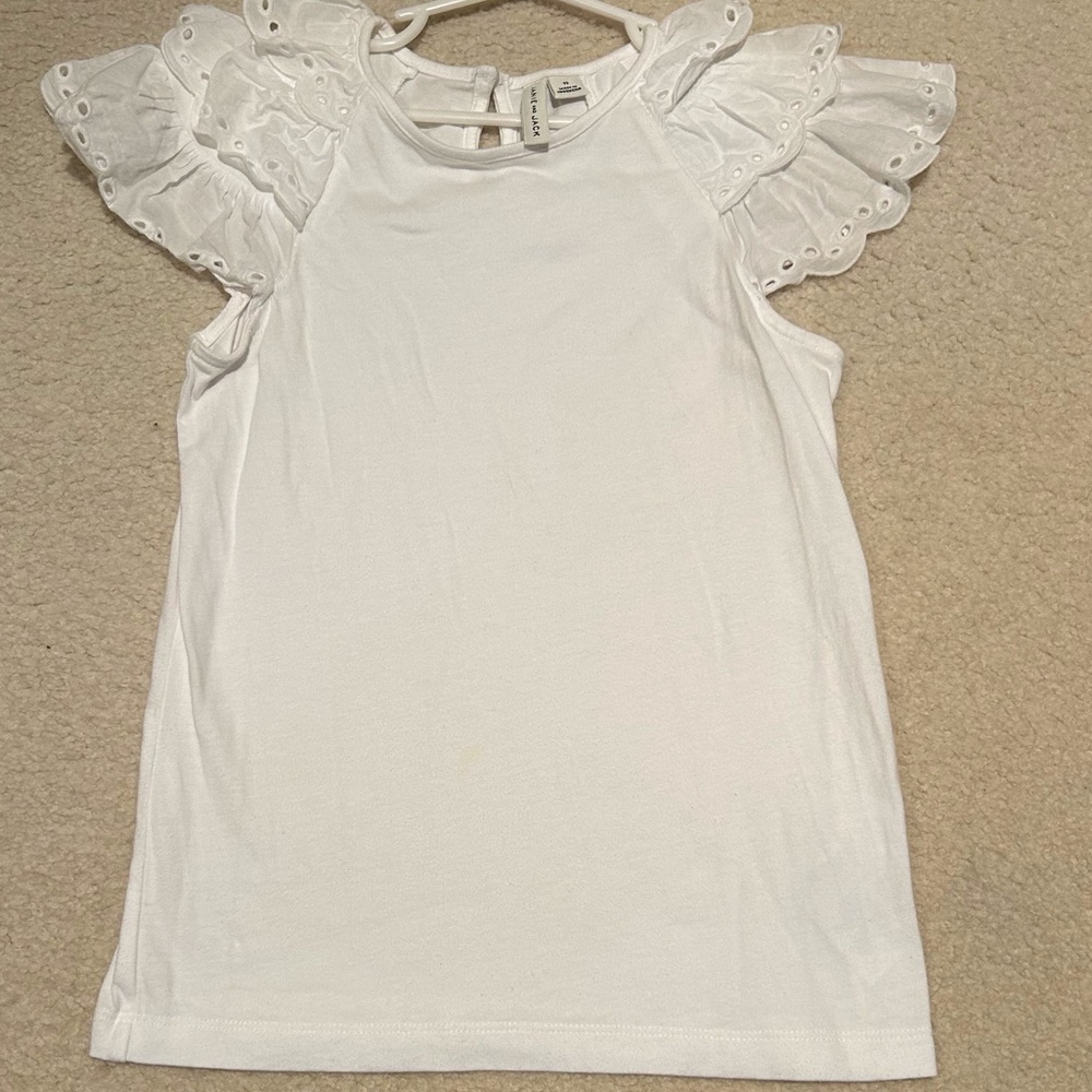 Janie and Jack sleeveless white tank top